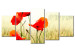 Canvas Art Print Nature and red poppies 58640