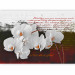 Photo Wallpaper Diary and Orchids - Floral Motif with Flowers in the Center and Texts in the Background 60240 additionalThumb 1