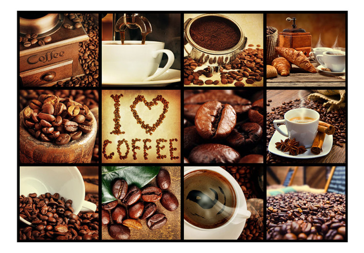 Photo Wallpaper Coffee - Collage 64040 additionalImage 1