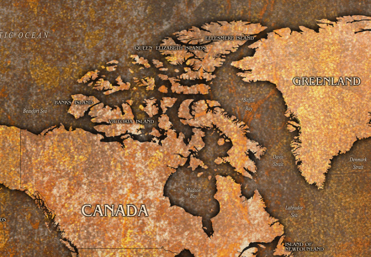 Decorative Pinboard Rusty World [Cork Map] 92140 additionalImage 5
