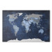 Canvas Art Print Dark Blue World 93940