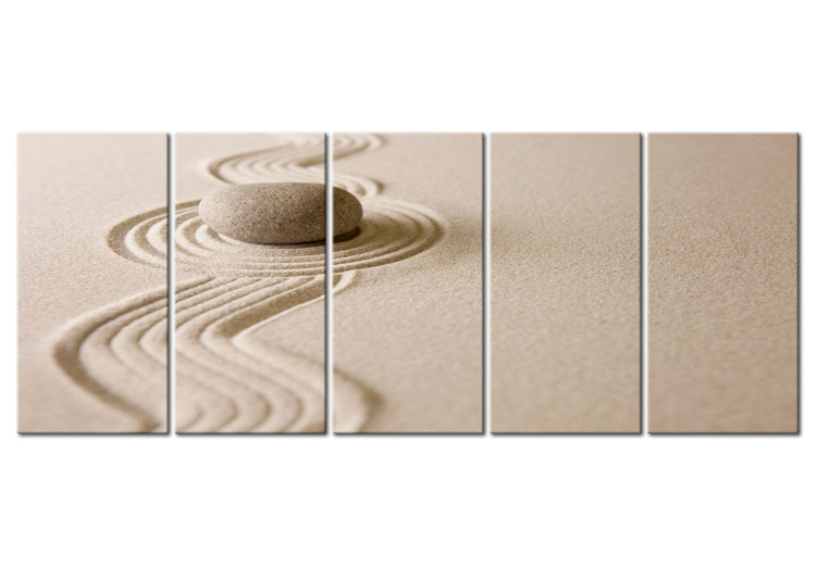 Canvas Print Zen: Sand and Stone 99040
