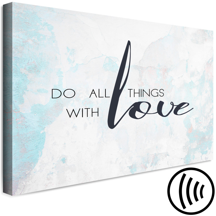Canvas Print Do All Things With Love (1 Part) Wide 114250 additionalImage 6