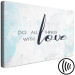 Canvas Print Do All Things With Love (1 Part) Wide 114250 additionalThumb 6