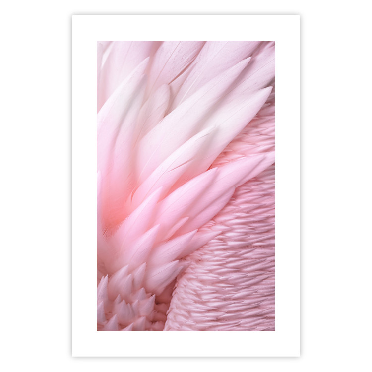 Wall Poster Angelic Feathers - composition with delicate feathers in pink color 117150 additionalImage 25