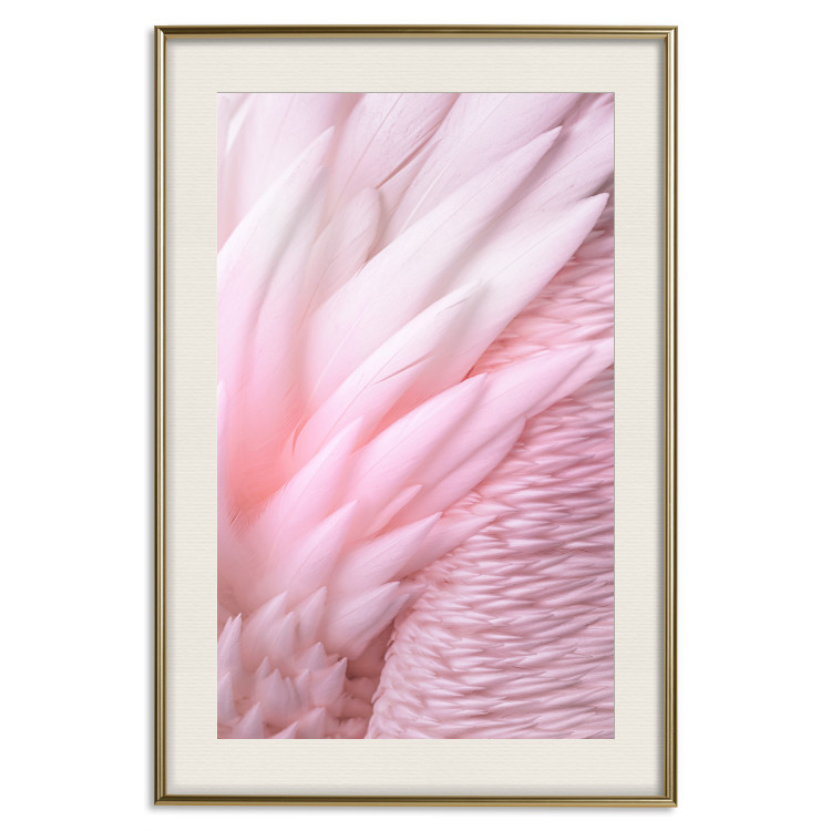 Wall Poster Angelic Feathers - composition with delicate feathers in pink color 117150 additionalImage 19