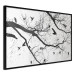 Wall Poster Bird Encounter - black and white landscape of tree and birds on branches 117250 additionalThumb 12