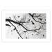 Wall Poster Bird Encounter - black and white landscape of tree and birds on branches 117250 additionalThumb 26