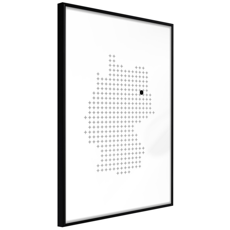 Wall Poster Germany - black and white composition shaped like the German state 117450 additionalImage 11