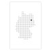 Wall Poster Germany - black and white composition shaped like the German state 117450 additionalThumb 19