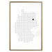 Wall Poster Germany - black and white composition shaped like the German state 117450 additionalThumb 16