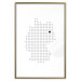 Wall Poster Germany - black and white composition shaped like the German state 117450 additionalThumb 14