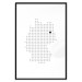 Wall Poster Germany - black and white composition shaped like the German state 117450 additionalThumb 15