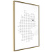 Wall Poster Germany - black and white composition shaped like the German state 117450 additionalThumb 12