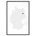 Wall Poster Germany - black and white composition shaped like the German state 117450 additionalThumb 18