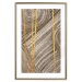 Poster Golden Details - unique abstraction in gilded lines on a bronze background 119250 additionalThumb 14