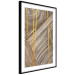 Poster Golden Details - unique abstraction in gilded lines on a bronze background 119250 additionalThumb 11