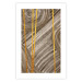 Poster Golden Details - unique abstraction in gilded lines on a bronze background 119250 additionalThumb 19