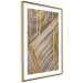 Poster Golden Details - unique abstraction in gilded lines on a bronze background 119250 additionalThumb 6
