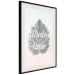 Poster Winter Time - black leaf with English text on pastel background 124950 additionalThumb 3