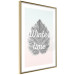 Poster Winter Time - black leaf with English text on pastel background 124950 additionalThumb 6