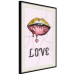 Wall Poster Fluid Lips - glittery lips and English text on a pastel background 125450 additionalThumb 3