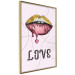 Wall Poster Fluid Lips - glittery lips and English text on a pastel background 125450 additionalThumb 14