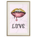 Wall Poster Fluid Lips - glittery lips and English text on a pastel background 125450 additionalThumb 19