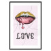 Wall Poster Fluid Lips - glittery lips and English text on a pastel background 125450 additionalThumb 15