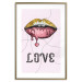 Wall Poster Fluid Lips - glittery lips and English text on a pastel background 125450 additionalThumb 16