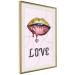 Wall Poster Fluid Lips - glittery lips and English text on a pastel background 125450 additionalThumb 2