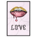 Wall Poster Fluid Lips - glittery lips and English text on a pastel background 125450 additionalThumb 24