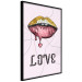 Wall Poster Fluid Lips - glittery lips and English text on a pastel background 125450 additionalThumb 12