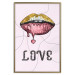 Wall Poster Fluid Lips - glittery lips and English text on a pastel background 125450 additionalThumb 20
