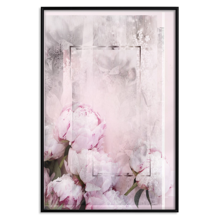 Wall Poster Spring Beginnings - spring composition of pink flowers in a retro style 126250 additionalImage 16