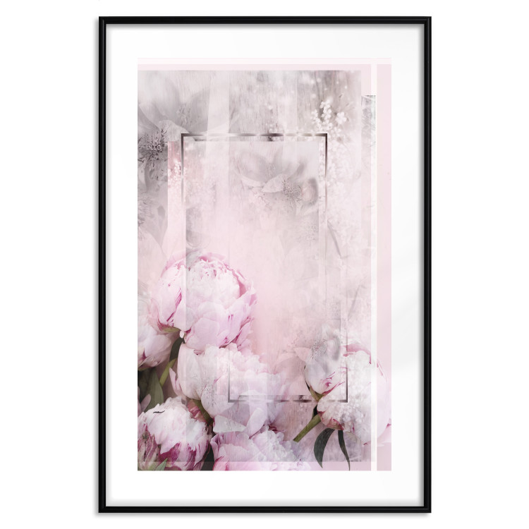 Wall Poster Spring Beginnings - spring composition of pink flowers in a retro style 126250 additionalImage 15