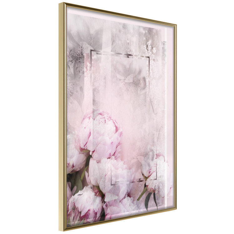 Wall Poster Spring Beginnings - spring composition of pink flowers in a retro style 126250 additionalImage 12