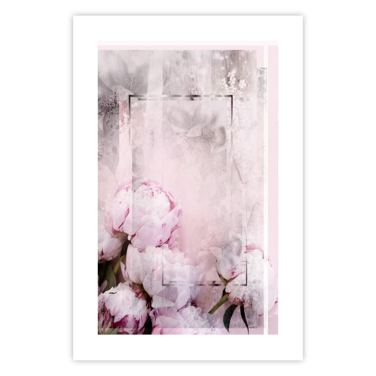 Wall Poster Spring Beginnings - spring composition of pink flowers in a retro style 126250 additionalImage 19