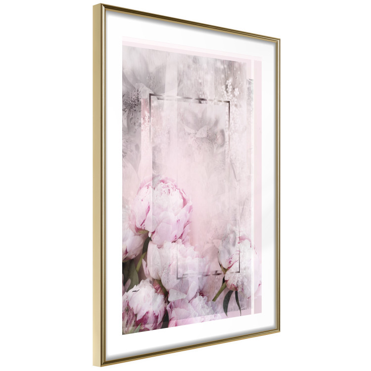 Wall Poster Spring Beginnings - spring composition of pink flowers in a retro style 126250 additionalImage 7