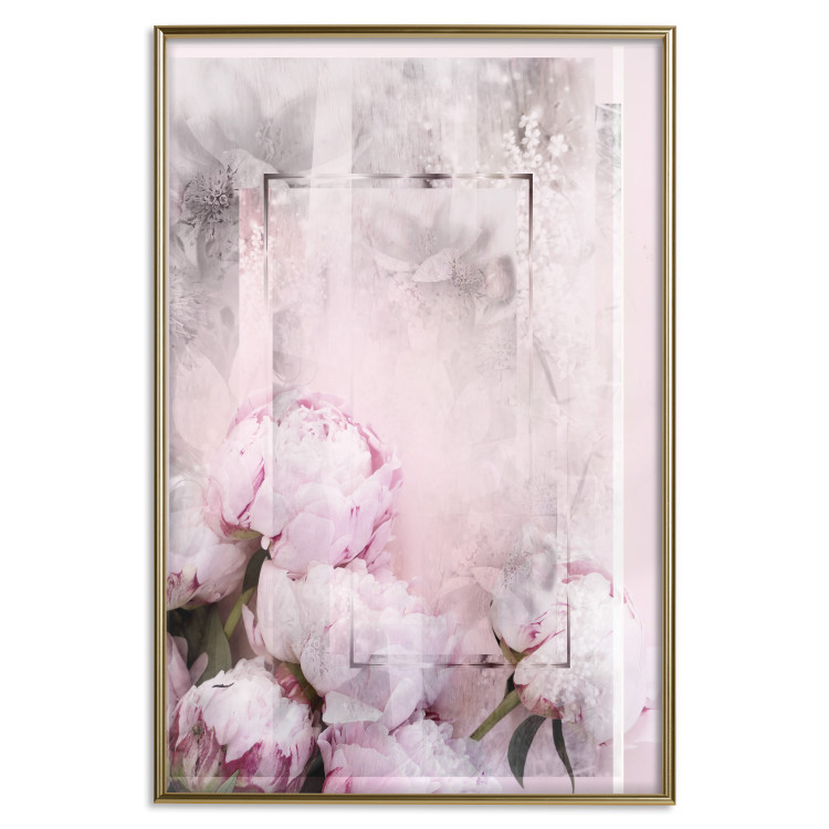 Wall Poster Spring Beginnings - spring composition of pink flowers in a retro style 126250 additionalImage 17