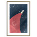 Poster Cosmic Journey - abstraction with a rocket against a starry sky 129150 additionalThumb 16