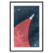 Poster Cosmic Journey - abstraction with a rocket against a starry sky 129150 additionalThumb 17