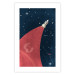 Poster Cosmic Journey - abstraction with a rocket against a starry sky 129150 additionalThumb 25