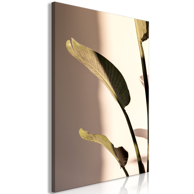 Canvas Art Print Sunny Rhythm (1-part) vertical - photograph of exotic leaves 129450 additionalImage 2
