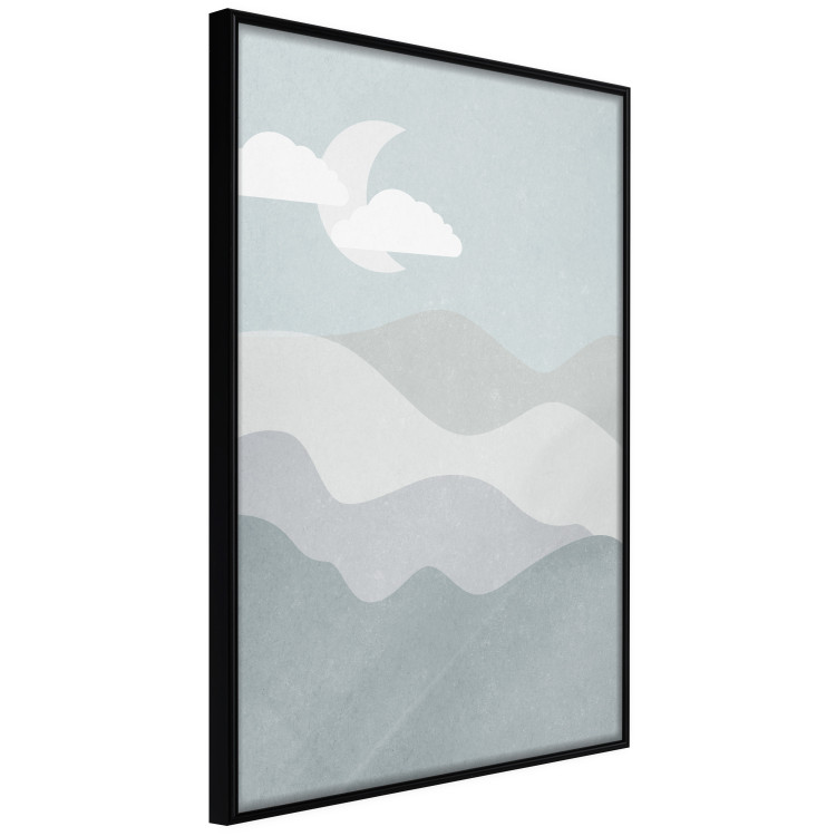 Wall Poster Mysterious Night - mountain landscape with sky, clouds, and moon 130550 additionalImage 11
