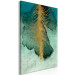 Canvas Print Celestial Composition (1-piece) Vertical - abstract leaf and feather 134950 additionalThumb 2