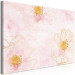 Canvas Art Print Flowering - Abstraction with flowers on a pink background 135450 additionalThumb 2