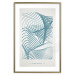 Poster Simply Blue - abstract geometric waves and English texts 135650 additionalThumb 14