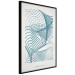Poster Simply Blue - abstract geometric waves and English texts 135650 additionalThumb 12