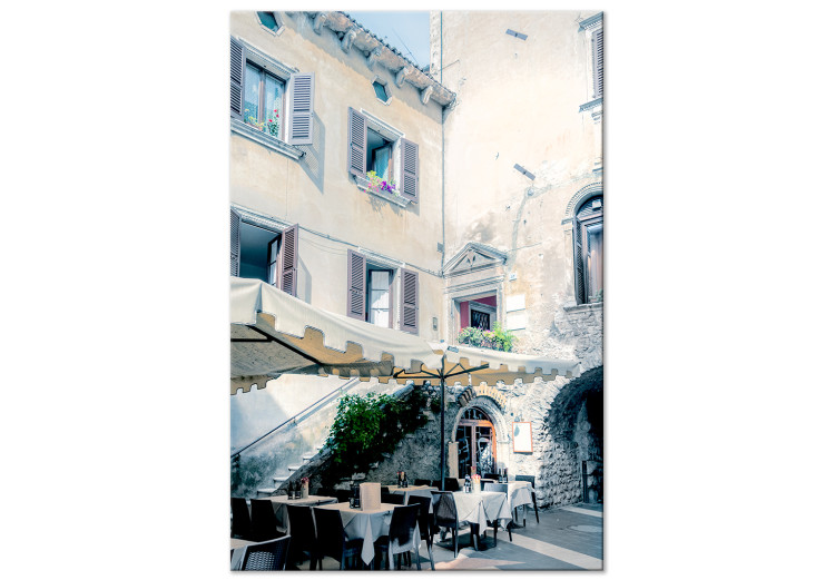 Canvas Art Print Italian restaurant in an old tenement house - photo of architecture 135850